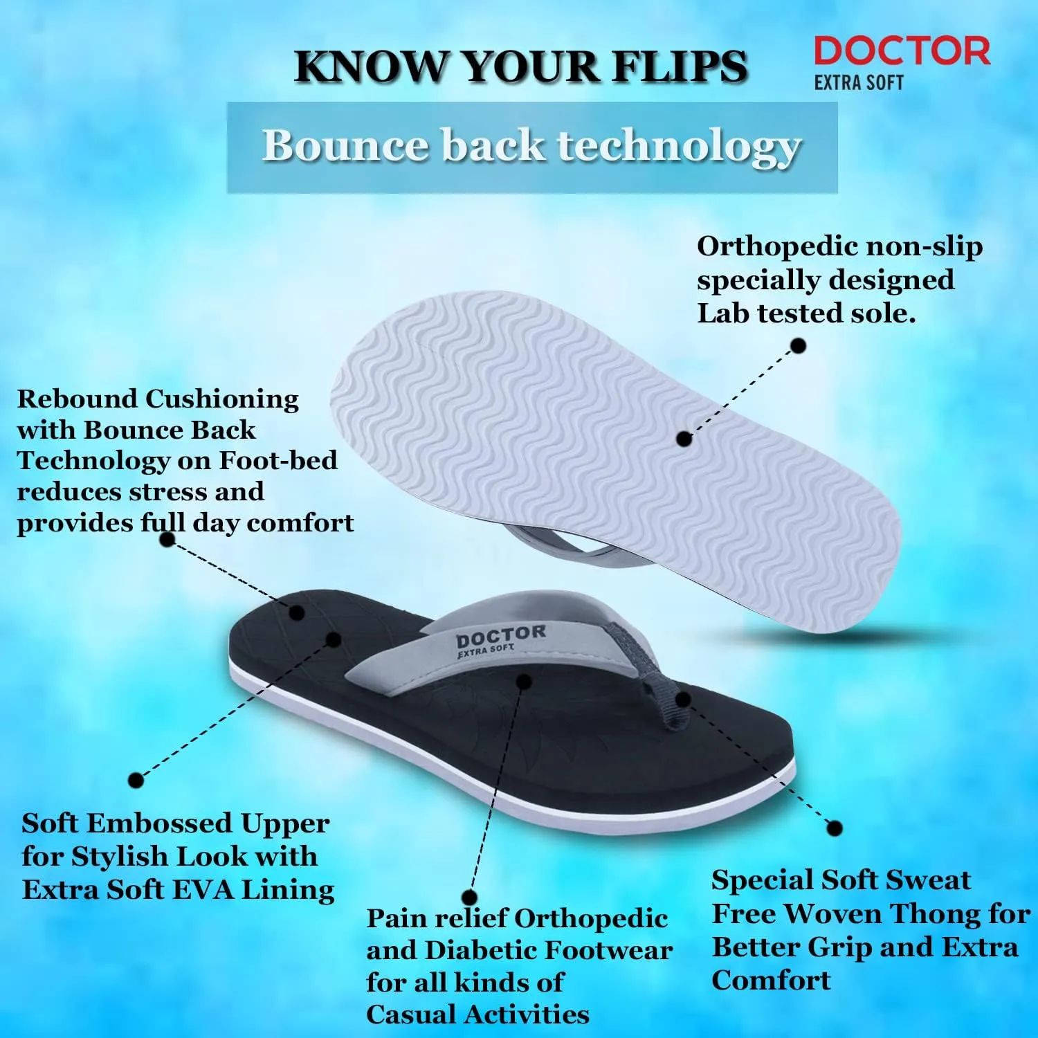 House Slipper for Women's | Orthopaedic & Diabetic | Indoor Outdoor Sliders Women | MCR chappals | Memory Foam Cushion| Fashionable Slippers for Girls & Ladies Daily Use D-05