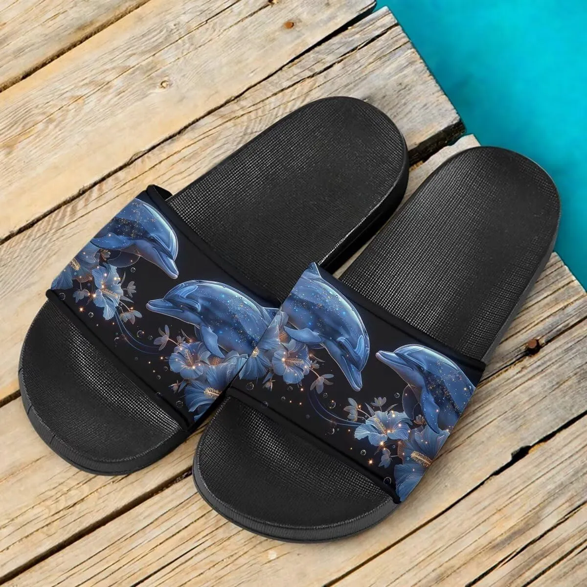 Howilath Novelty Pattern Summer Slide Slippers for Women Kids, Comfortable Soft Sole Non-Slip Slippers Slide Sandal