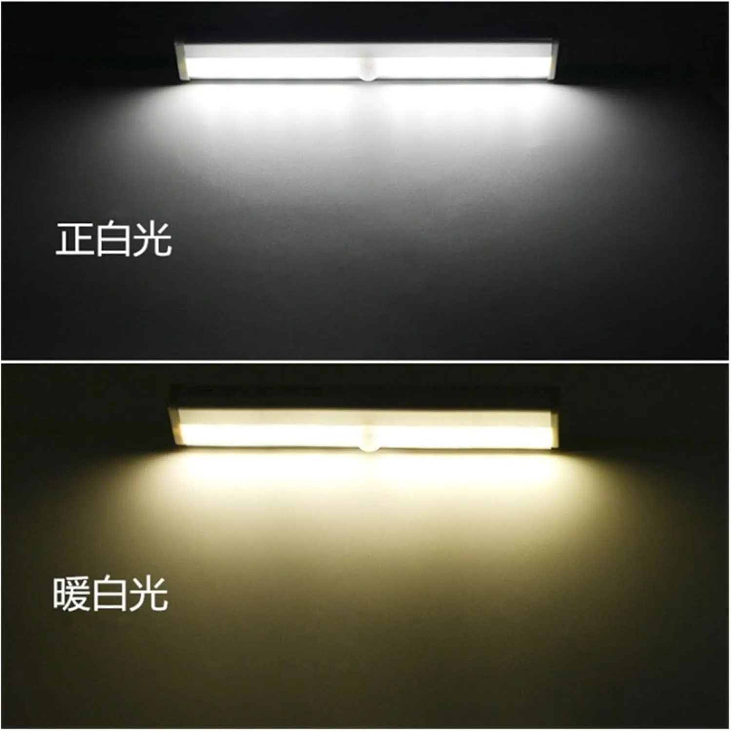 Human Body Closet Sensor Light 12led Cabinet Light USB Charging Night Light Wardrobe Light Stair Light Shoe Cabinet Light (Color : 12=LED Rechargeable Warm Light)