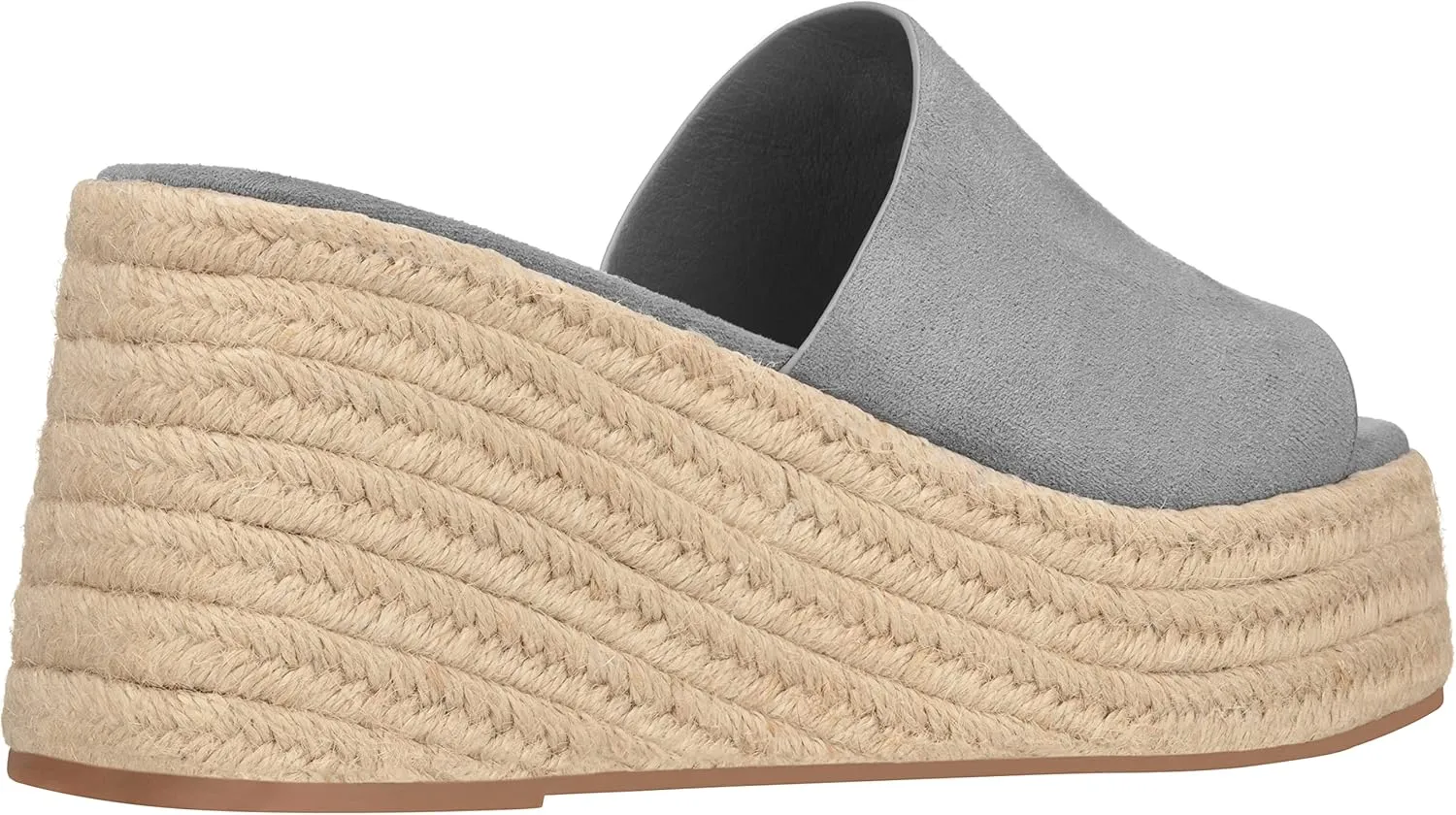 ILLUDE Women's Wedge Sandal Espadrille Platform Slip On Open Toe Wedge Heel Sandals