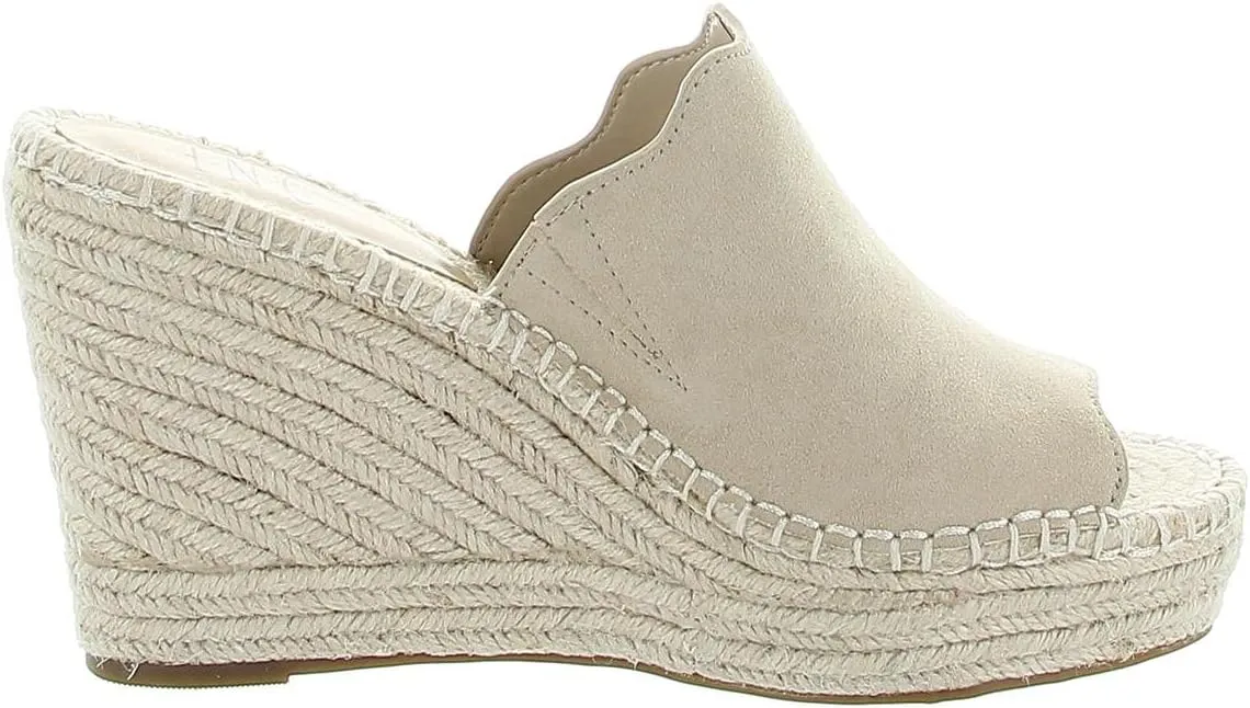 Inc Womens Camile Suede Slip On Espadrille Heels