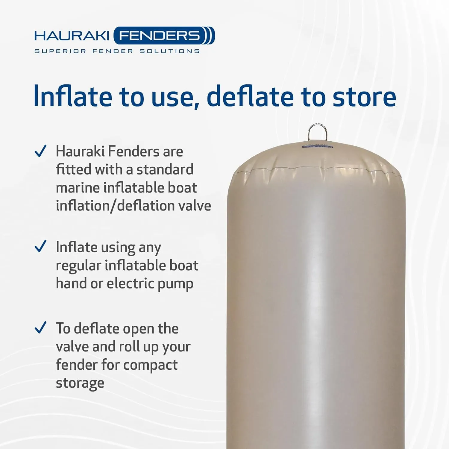 Inflatable Boat Fenders for Boats and Yachts Deflatable for Easy Storage - Designed Heavy Duty for Horizontal and Vertical Use