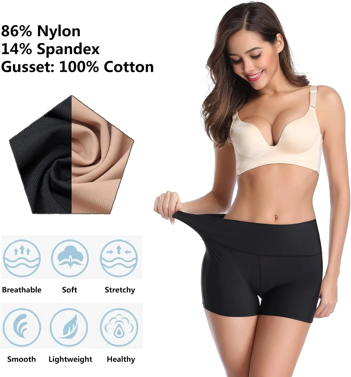 JOYSHAPER Boyshorts Panties for Women Anti Chafing Underwear Slip Shorts for Women Under Dress