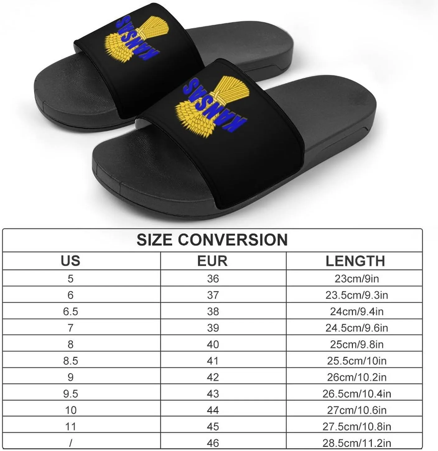 Kansas Wheat Cereal Crop Shower Sandals PVC Pillow Slippers Bath Slip On Home Shoes Non-Slip for Outdoor
