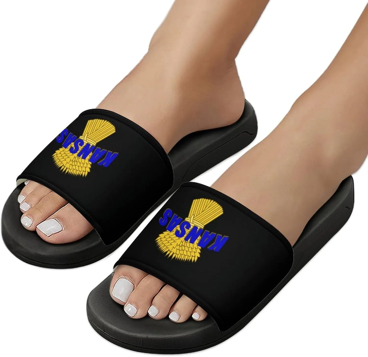 Kansas Wheat Cereal Crop Shower Sandals PVC Pillow Slippers Bath Slip On Home Shoes Non-Slip for Outdoor