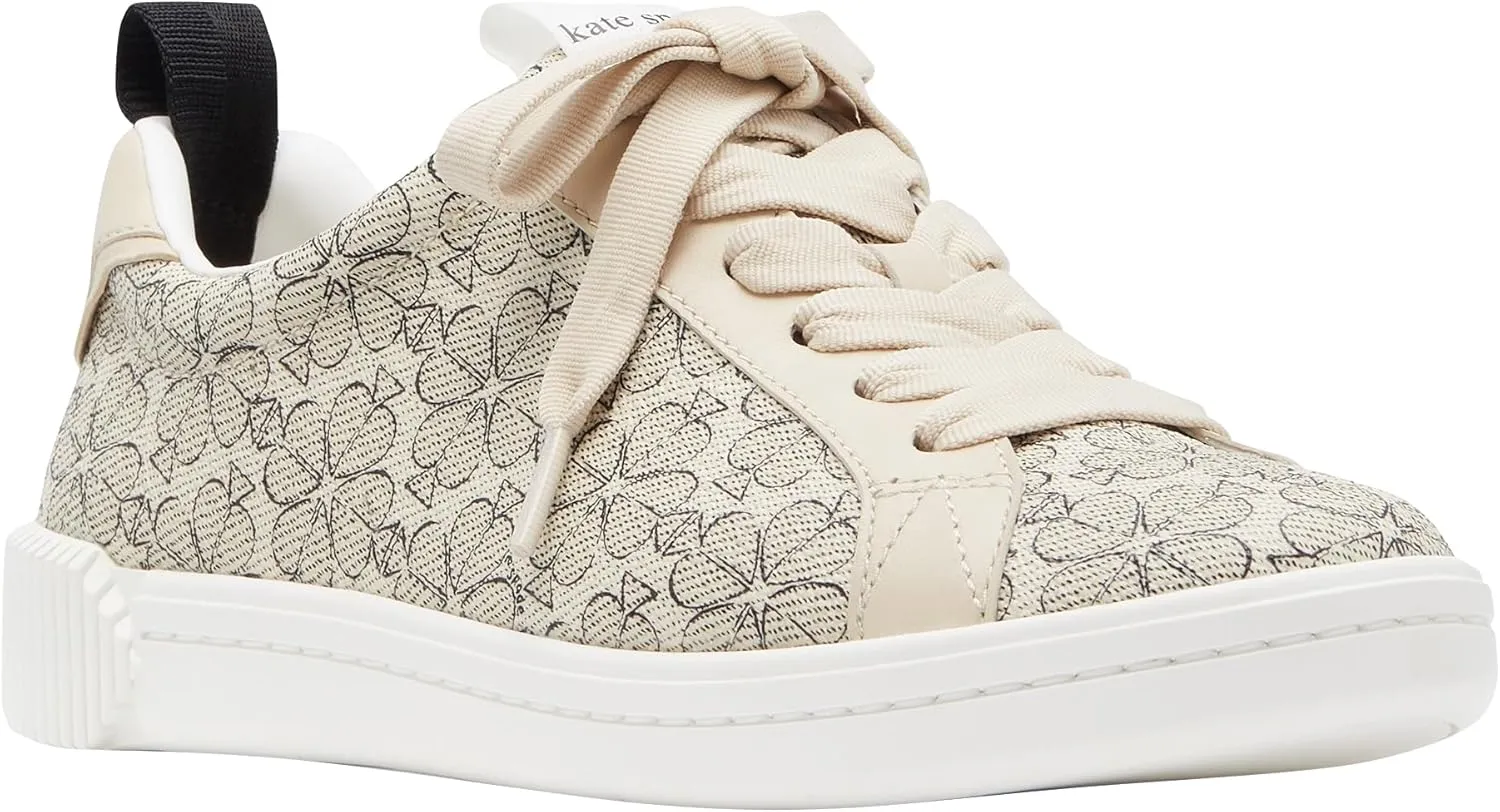 kate spade new york Women's Spade Flower Lace Up Sneaker