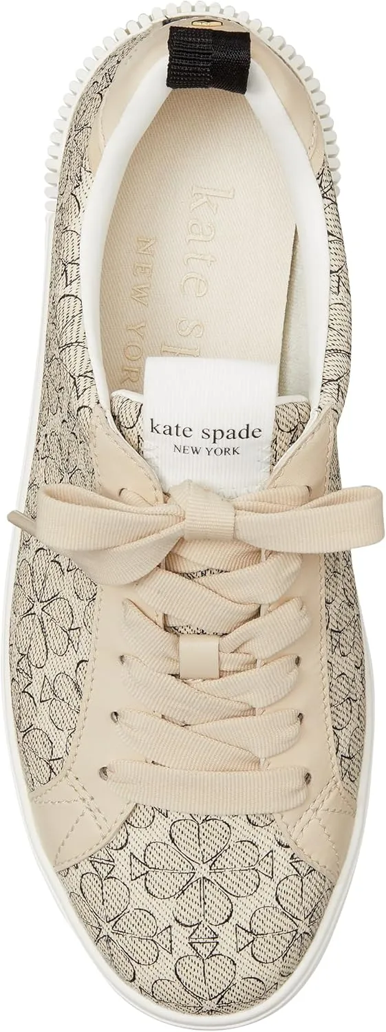 kate spade new york Women's Spade Flower Lace Up Sneaker