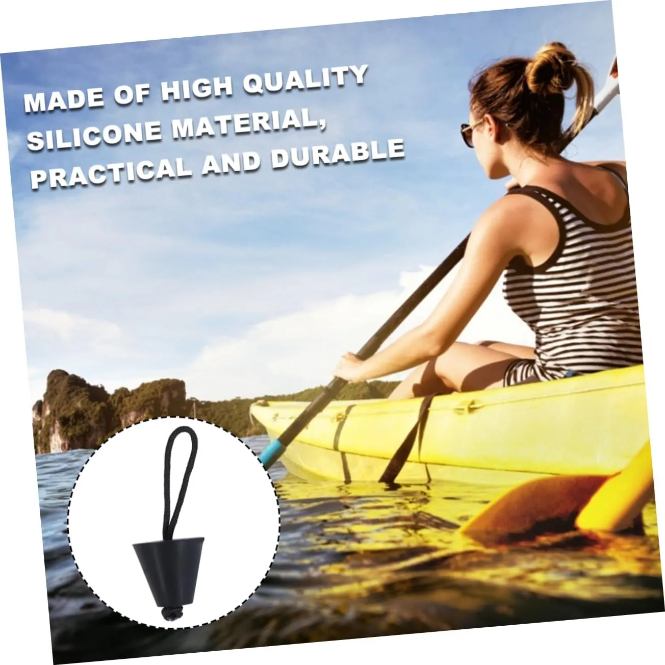 Kayak Drain Plugs of Inflatable Kayak Outdoor Marine Kayak Scupper Plug Kayak Plugs Canoe Accessories