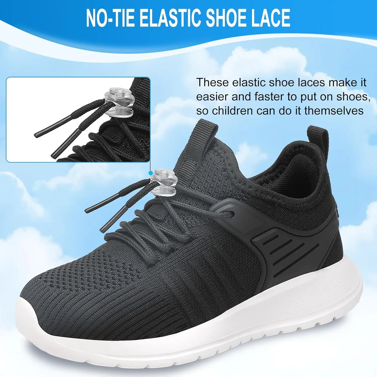 KESCOO Boys Girls Sneakers Kids Tennis Shoes Lightweight Breathable Students Sports Athletic Running Shoes for Little/Big Kid