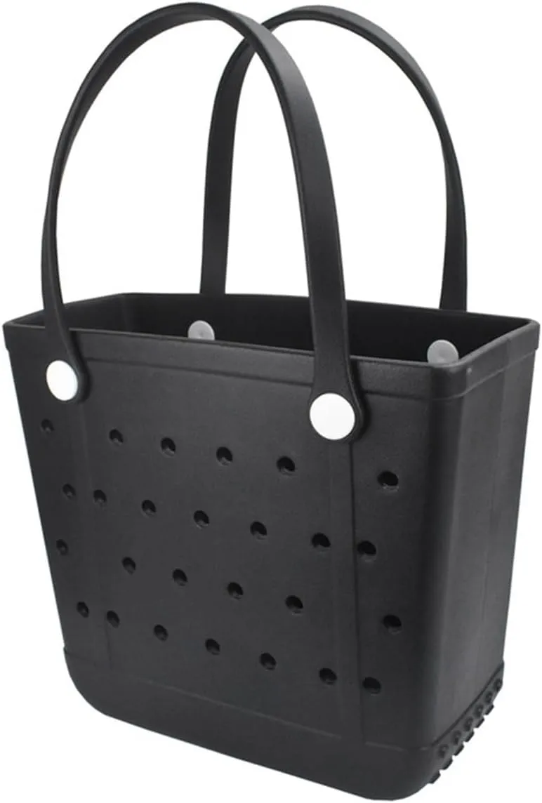 Large Beach Bag, Rubber Beach Tote Bag, Waterproof Washable Durable Open Beach Bag Tote for Beach Boat Pool Sports