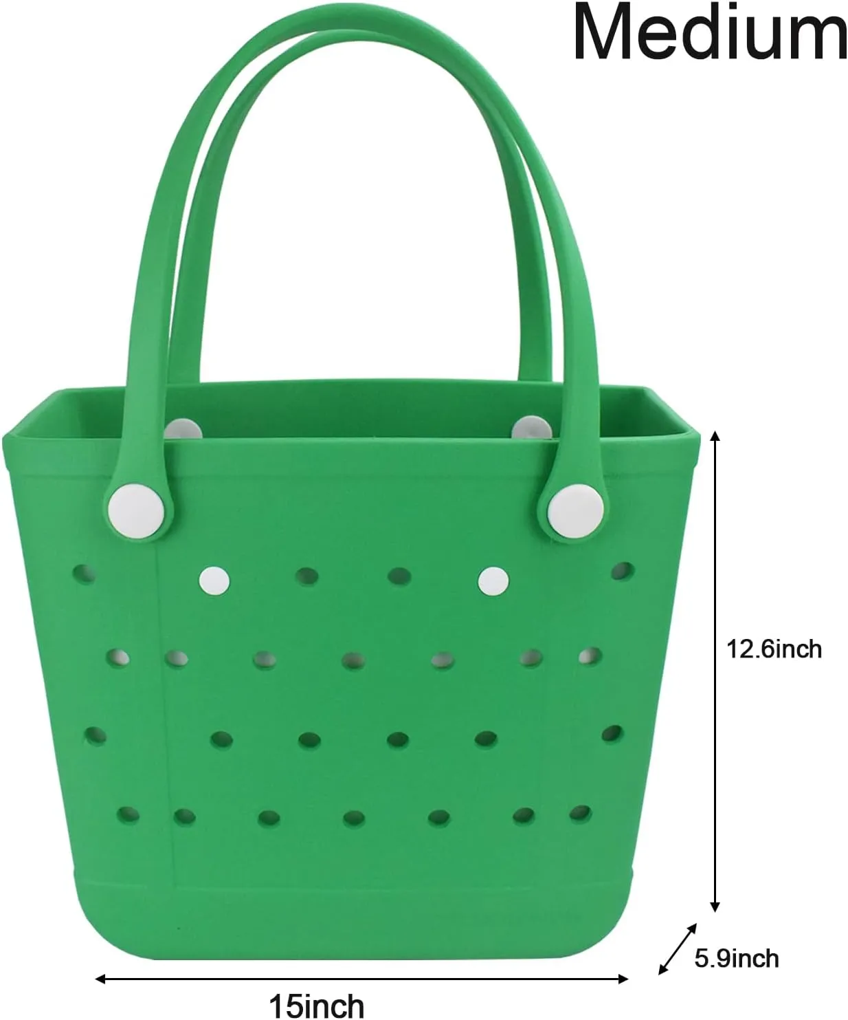 Large Beach Bag, Rubber Beach Tote Bag, Waterproof Washable Durable Open Beach Bag Tote for Beach Boat Pool Sports