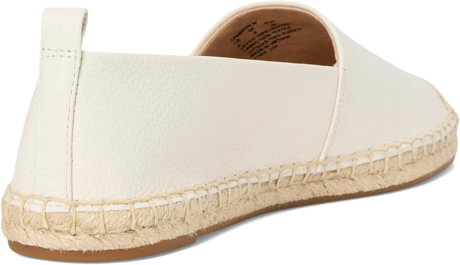 Lauren Ralph Lauren Women's Cameryn Iv Tumbled Leather Espadrille Loafer Flat