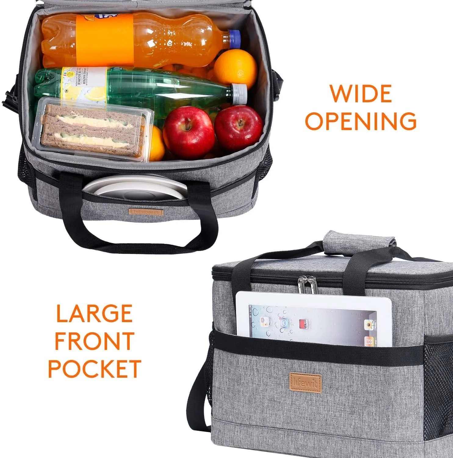 Lifewit Cooler Bag 30/50/60 Cans Collapsible and Insulated Large Lunch Bag Leakproof Soft Cooler Portable Tote for Camping/BBQ/Family Outdoor Activities