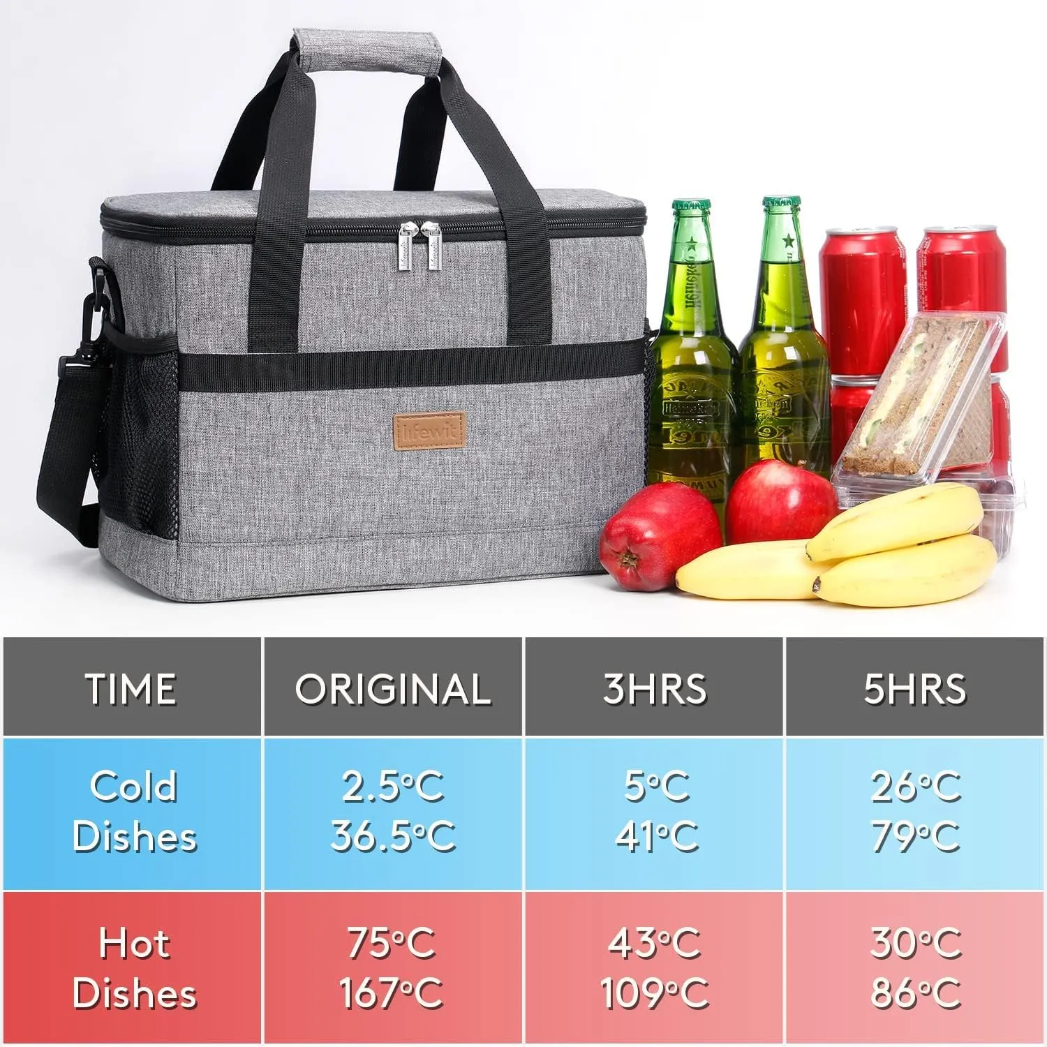 Lifewit Cooler Bag 30/50/60 Cans Collapsible and Insulated Large Lunch Bag Leakproof Soft Cooler Portable Tote for Camping/BBQ/Family Outdoor Activities