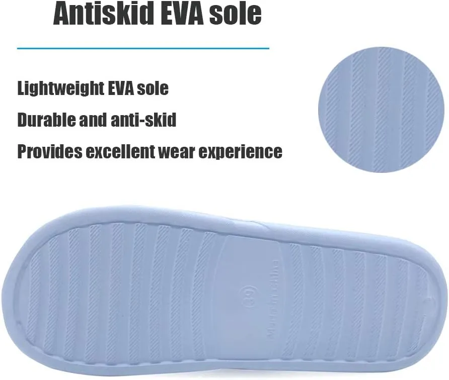 LM Women Shower Slippers Bathroom Slippers Sandals House Slippers Non Slip Shoes Dorm Shoes