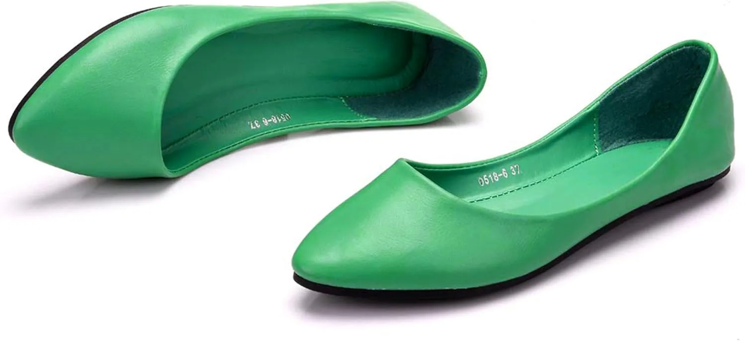 MAIERNISI JESSI Flats for Women Ballet Flats Pointed Toe Dress Business Casual Shoes