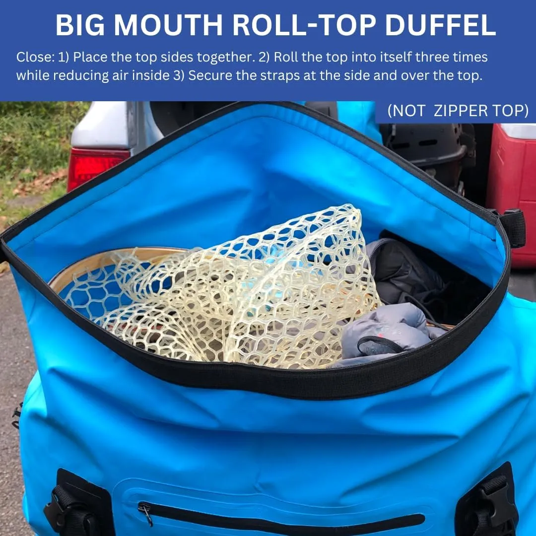 Malo'o Waterproof Roll-Top Duffel - 100L - Keep Gear Dry for Outdoor Adventures - Pockets & Molle Loops