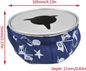 Marine Blue Windproof Ashtray Bean Bag Stainless Steel for Boat Yacht