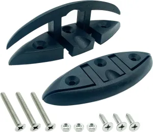 Marine Nylon 5" Folding Cleat,Flip Up Dock Cleat,Boat Kayak Mooring Cleat Accessories(2 Pcs)