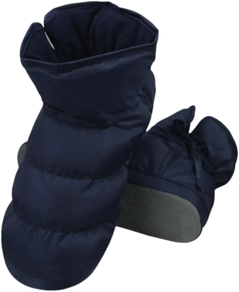 Men Women Soft Down Slippers Thermal Ankle Boots Anti-Slip Thicken Padded High-Top Boots Plush Lining Slippers Household Indoor Outdoor Shoes