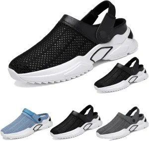 Men's orthopedic hollow summer sandals,mesh shoe,men's sandals,walking boat shoes,breathable,arch support,knitted mesh walking shoes,beach sandals