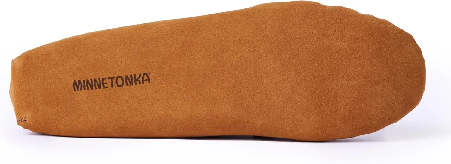 Minnetonka Men's Pile Lined Soft Leather Sole Slipper