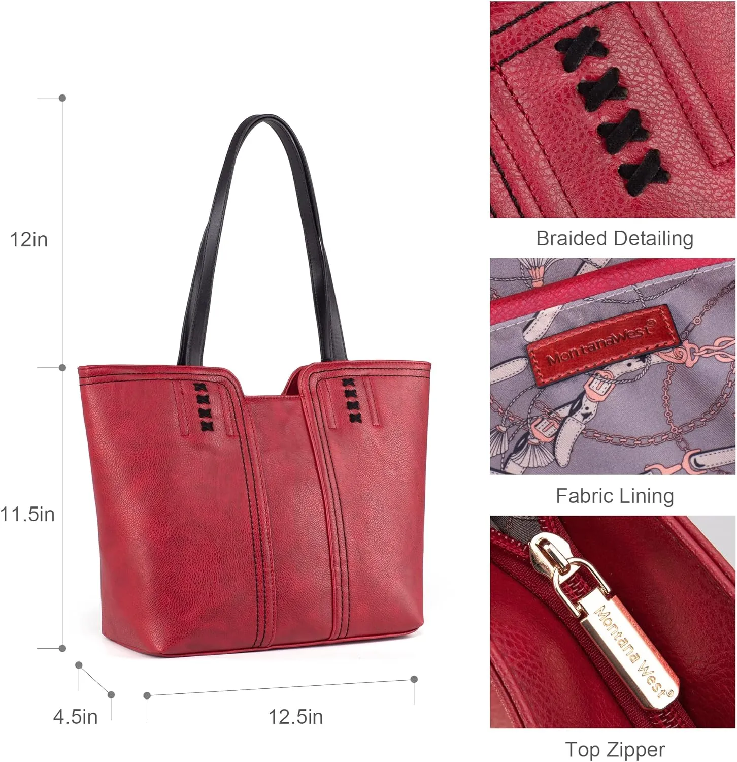 Montana West Tote Bag for Women Top Handle Satchel Purse