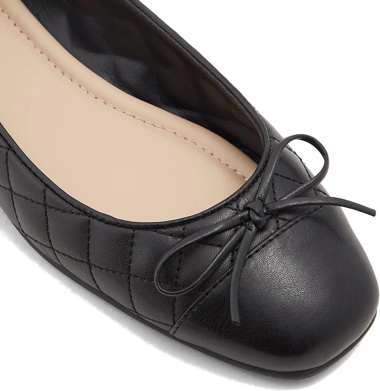 MOOMMO Women Cap Toe Flats Bow Slip On Ballet Flats Comfort Quilted Colorblock Flat Shoes Round Toe Flat Heel Dress Shoes Office Ladies Party Chic Driver Flats Casual 4-11 M US