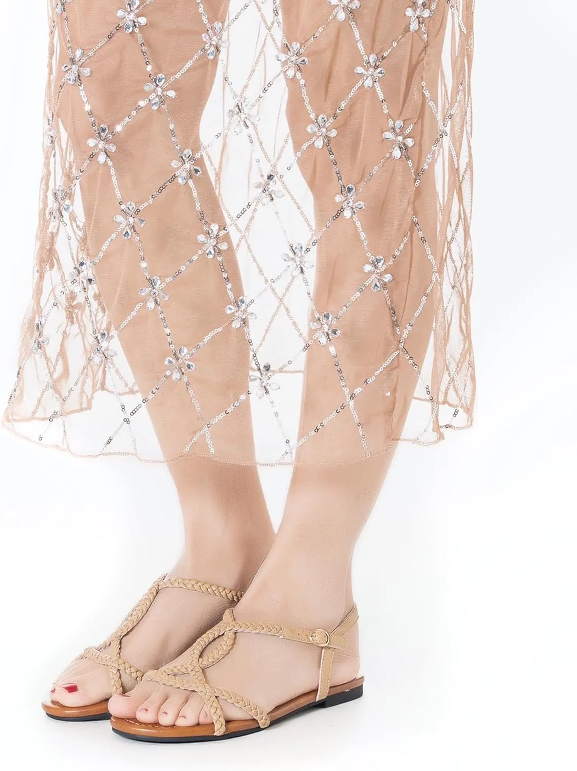 Mtzyoa Women Strappy Flat Sandals Gladiator Dressy Ankle Strap Summer Vacation Comfort Leather Ladies Casual Party Trendy