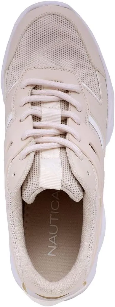 Nautica Women's Fashion Sneaker Lace-Up Jogger Running Shoe Casual Walking Tennis Sneaker
