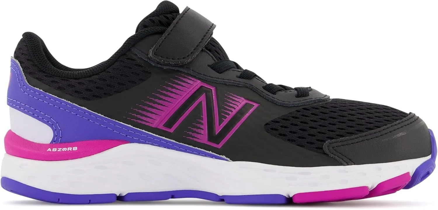 New Balance Kids' 680 V6 Hook and Loop Running Shoe