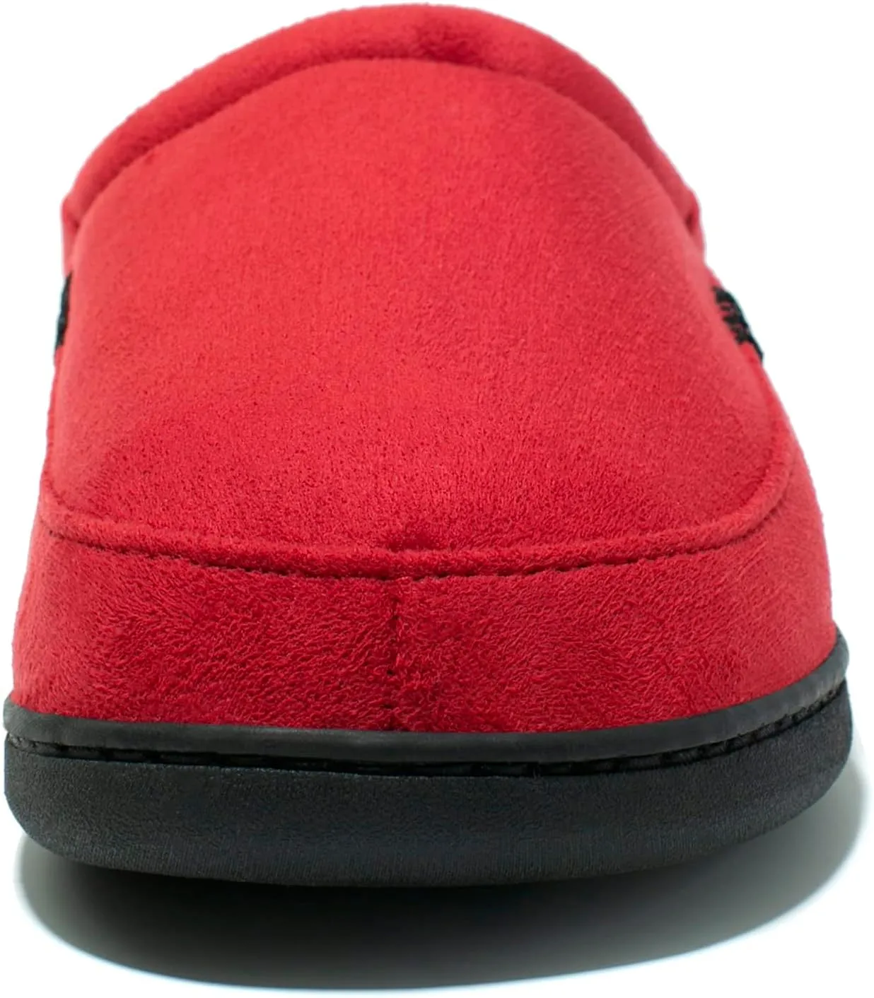 NewDenBer Men's Warm Memory Foam Suede Plush Fleece Lined Slip on Indoor Outdoor Clog House Slippers