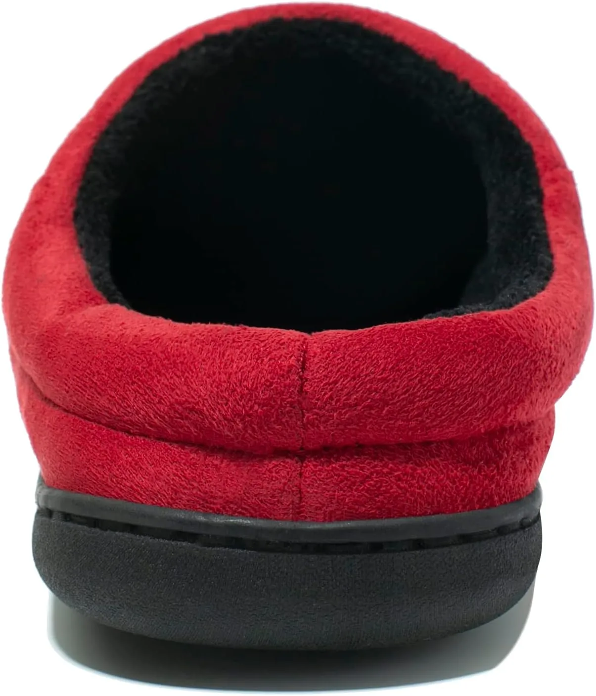 NewDenBer Men's Warm Memory Foam Suede Plush Fleece Lined Slip on Indoor Outdoor Clog House Slippers