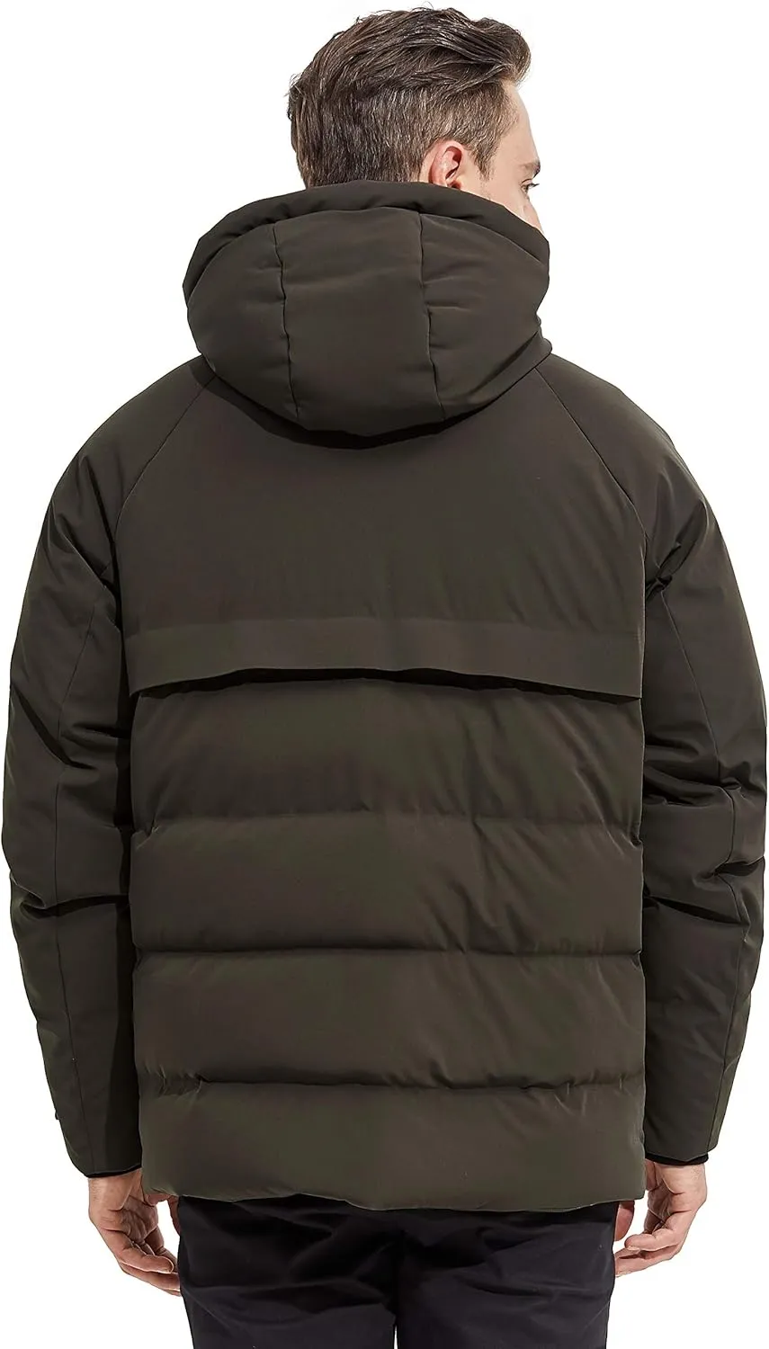 Orolay Men's Down Jacket with Adjustable Hood