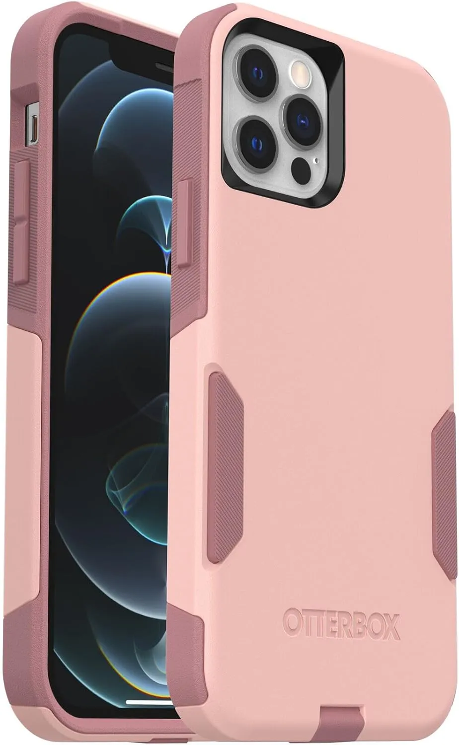 OtterBox Commuter Series Case for iPhone 12 & iPhone 12 Pro (Only) - Non-Retail Packaging - Ballet Way (Pink)