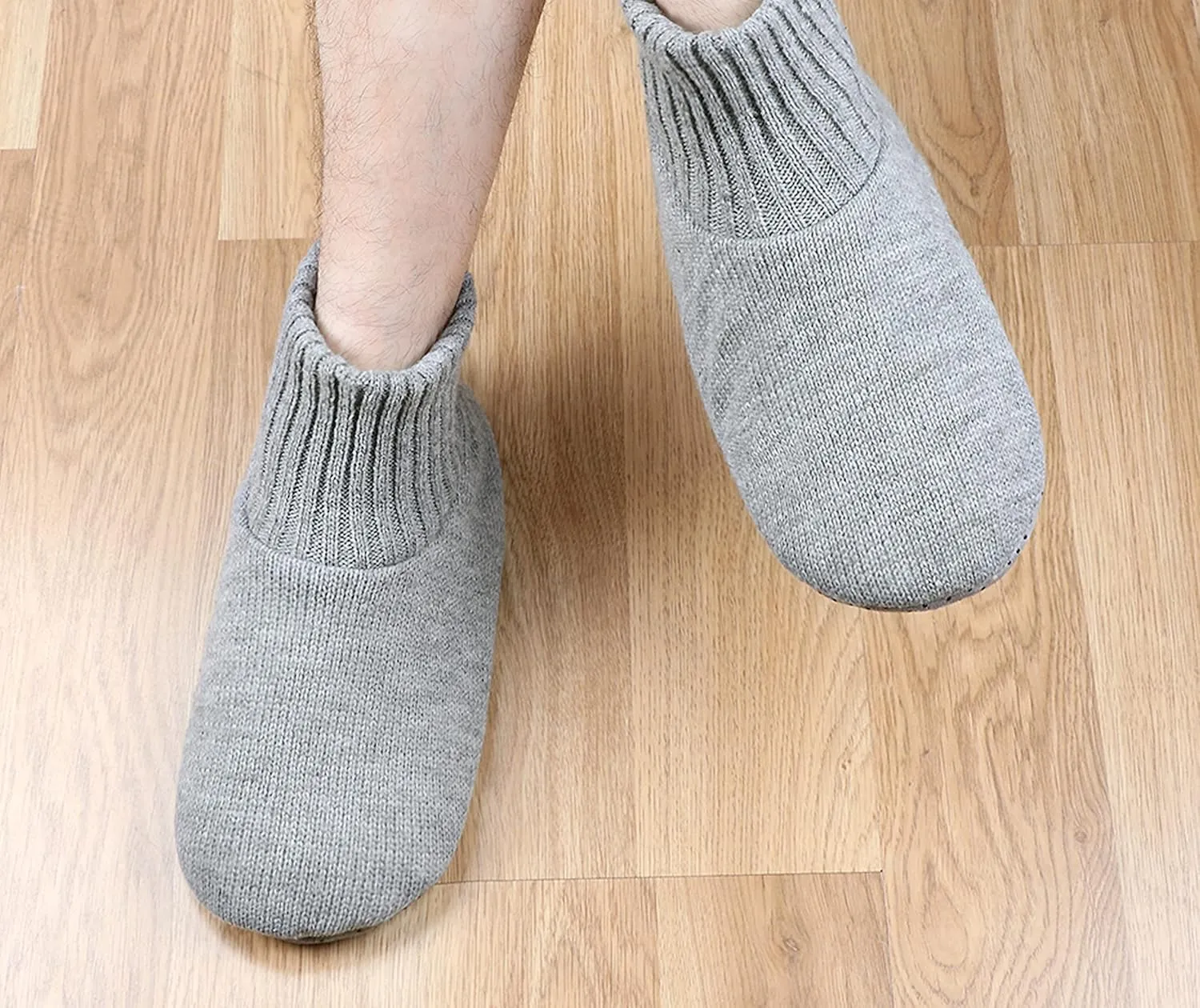 Panda Bros Slipper Socks Soft Cozy Thick House Indoor Boot Sock Shoes with Anti-Skid Bottom Soles for Men's