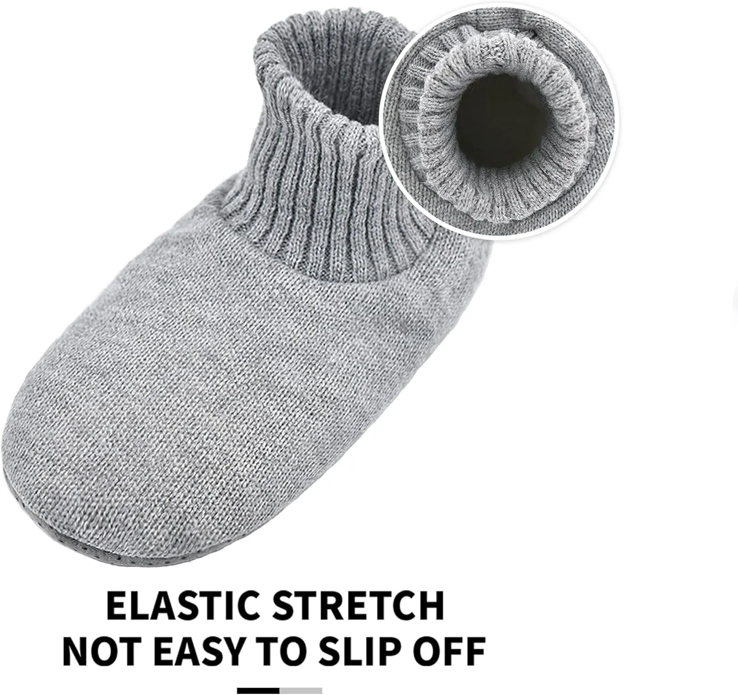 Panda Bros Slipper Socks Soft Cozy Thick House Indoor Boot Sock Shoes with Anti-Skid Bottom Soles for Men's