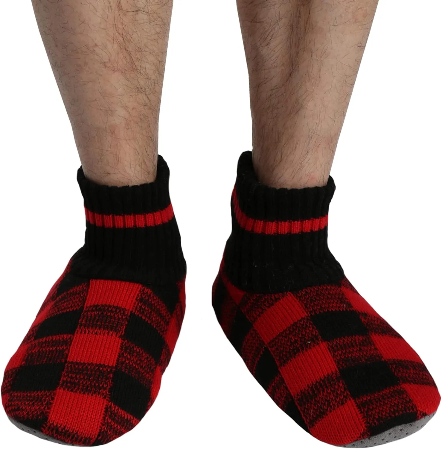 Panda Bros Slipper Socks Soft Cozy Thick House Indoor Boot Sock Shoes with Anti-Skid Bottom Soles for Men's