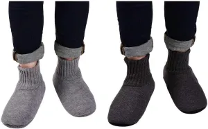 Panda Bros Slipper Socks Soft Cozy Thick House Indoor Boot Sock Shoes with Anti-Skid Bottom Soles for Men's