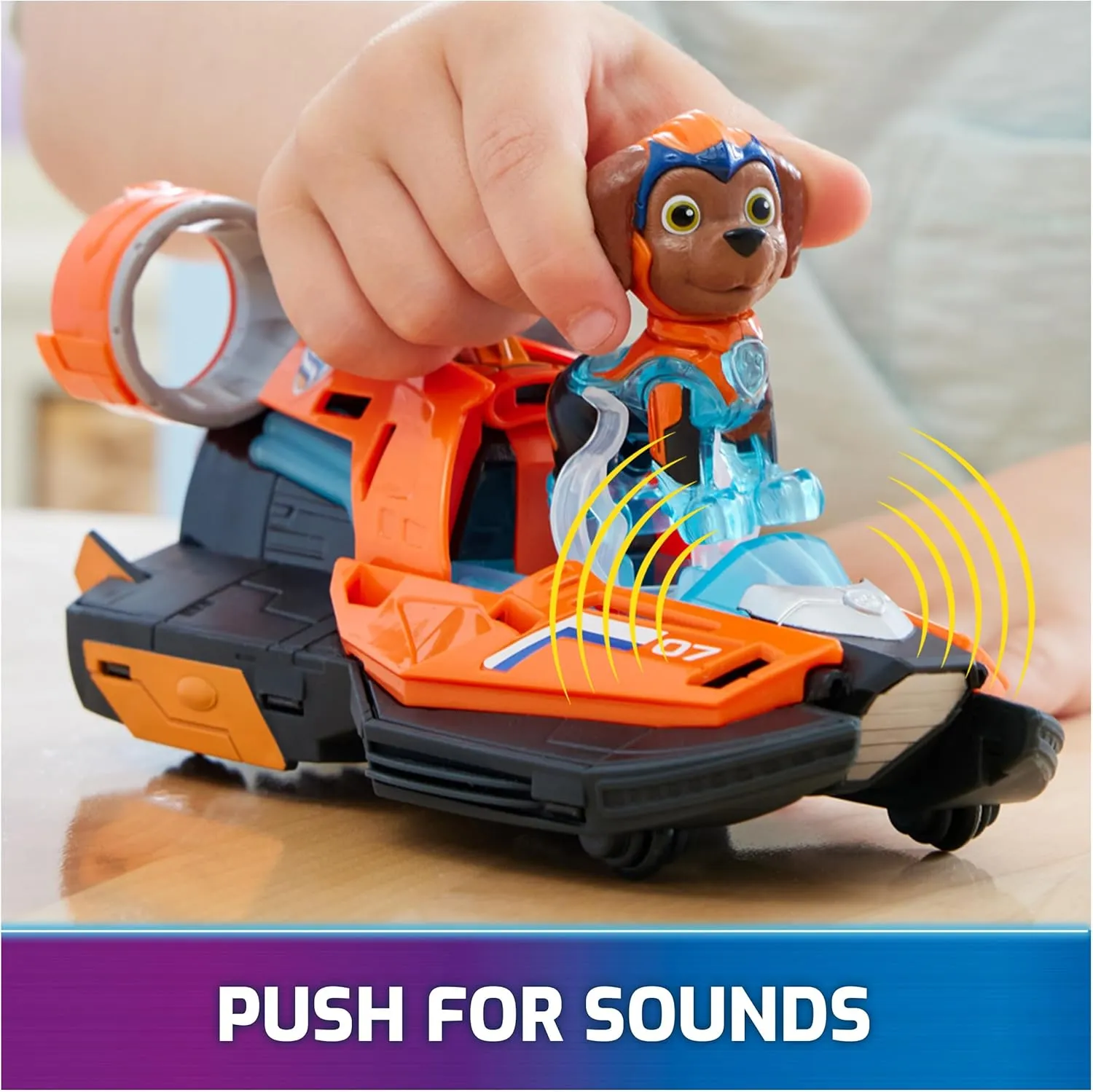 Paw Patrol: The Mighty Movie, Toy Jet Boat with Zuma Mighty Pups Action Figure, Lights and Sounds, Kids Toys for Boys & Girls 3 