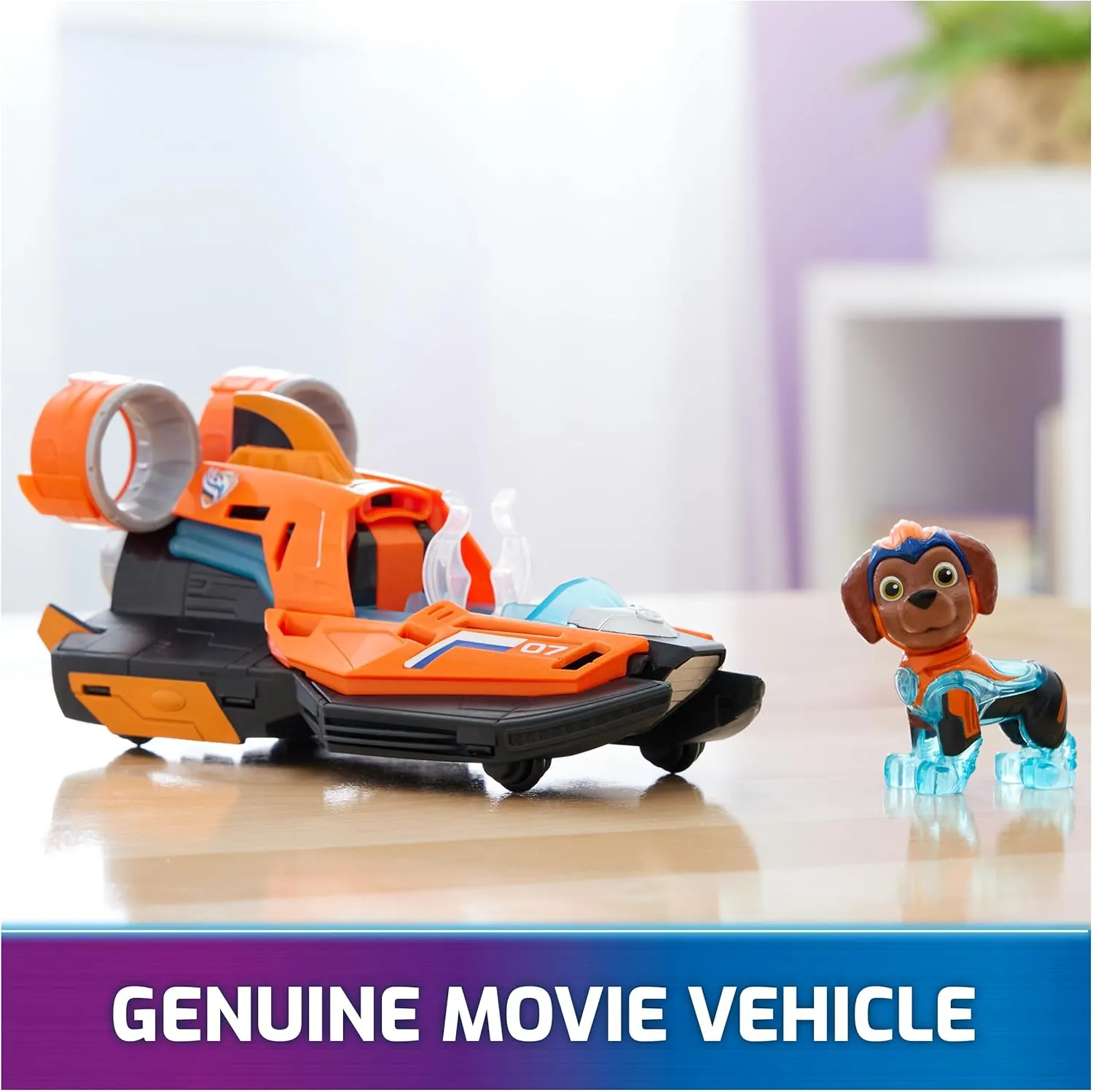 Paw Patrol: The Mighty Movie, Toy Jet Boat with Zuma Mighty Pups Action Figure, Lights and Sounds, Kids Toys for Boys & Girls 3 