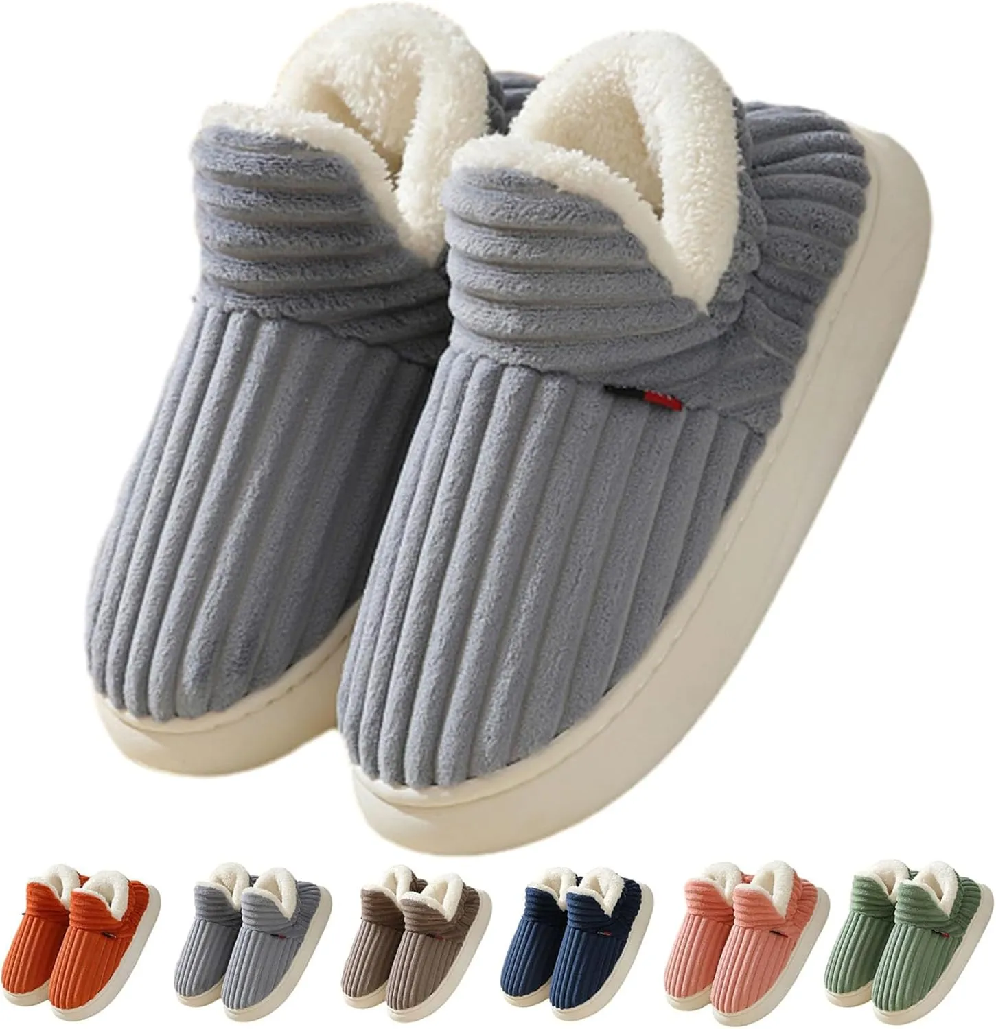 Pluffi Slipper Booties, Pluffi Cozy Stylish Slipper, Winter Fuzzy Warm Thick-Soled Plush House Cloud Slides Men Women