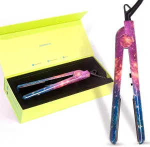 PYT Unicorn Pro Hair Straightener - Ceramic Flat Iron for Professional Styling. 150 W Power Output, Adjustable Temperature Suitable for All Hair Types. Straighten, Curl or Wave (Galaxy)