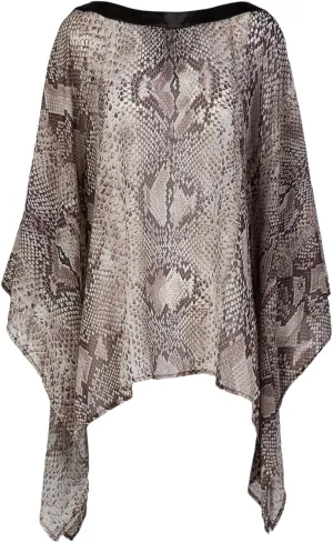 ROBERTO CAVALLI Phyton Short Phyton Chiffon Cover Up Top- for Womens