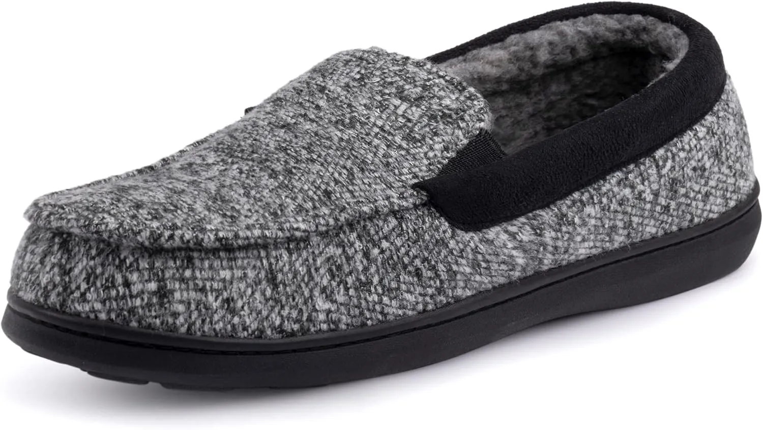 RockDove Men's Sherpa Lined Memory Foam Moc Slipper