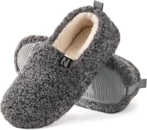 RockDove Women's Faux Shearling Closed Back Slipper with Memory Foam