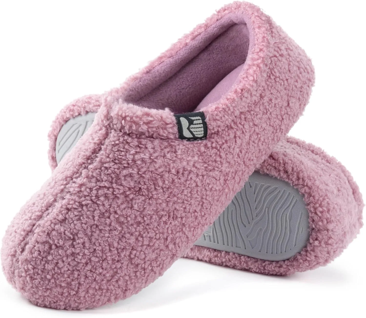 RockDove Women's Teddy Fleece Closed Back Indoor Slipper