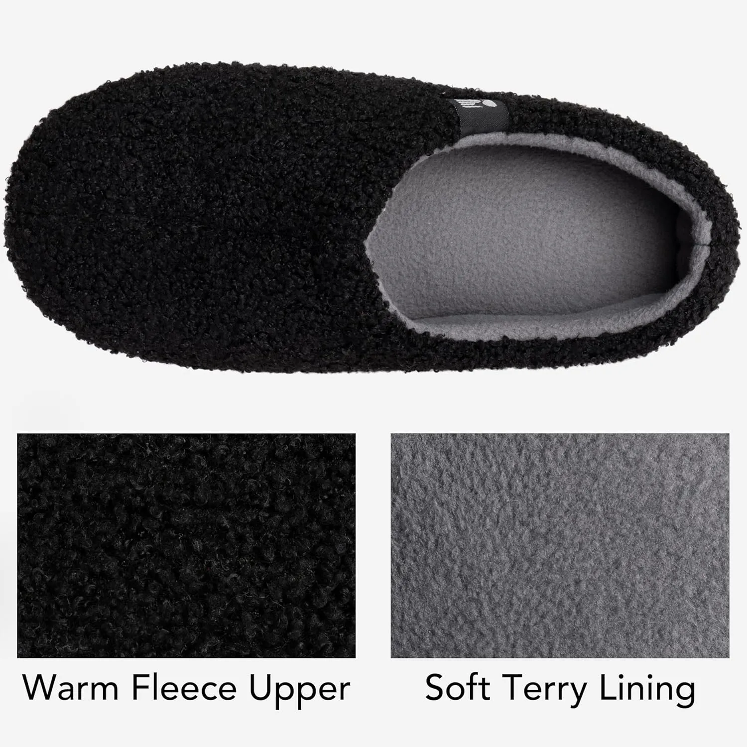RockDove Women's Teddy Fleece Closed Back Indoor Slipper