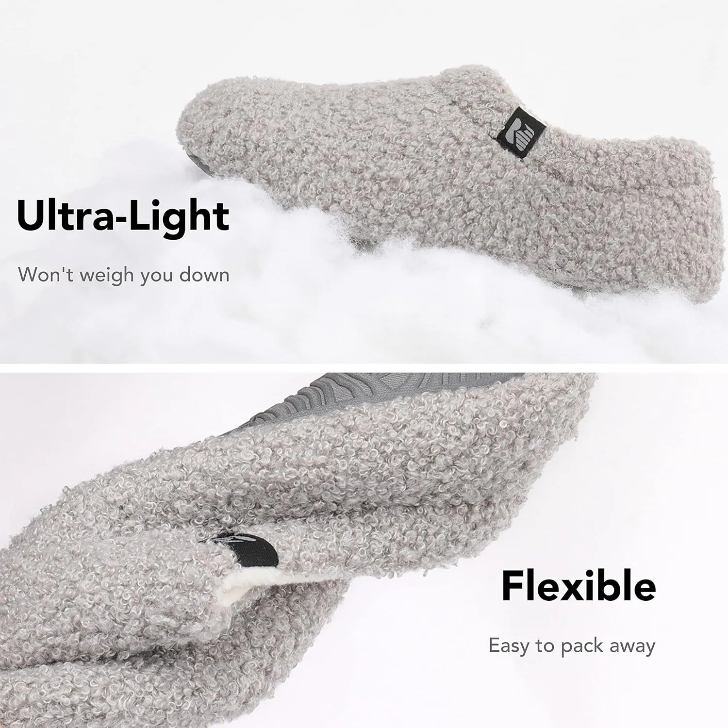 RockDove Women's Teddy Fleece Closed Back Indoor Slipper