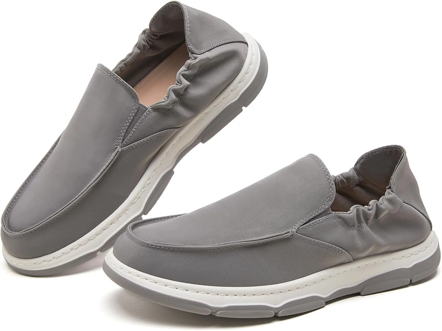 Rominz Mens Loafers Casual Slip on Shoes Black Penny Loafers Shoes Boat Shoes for Men Fashion Sneakers